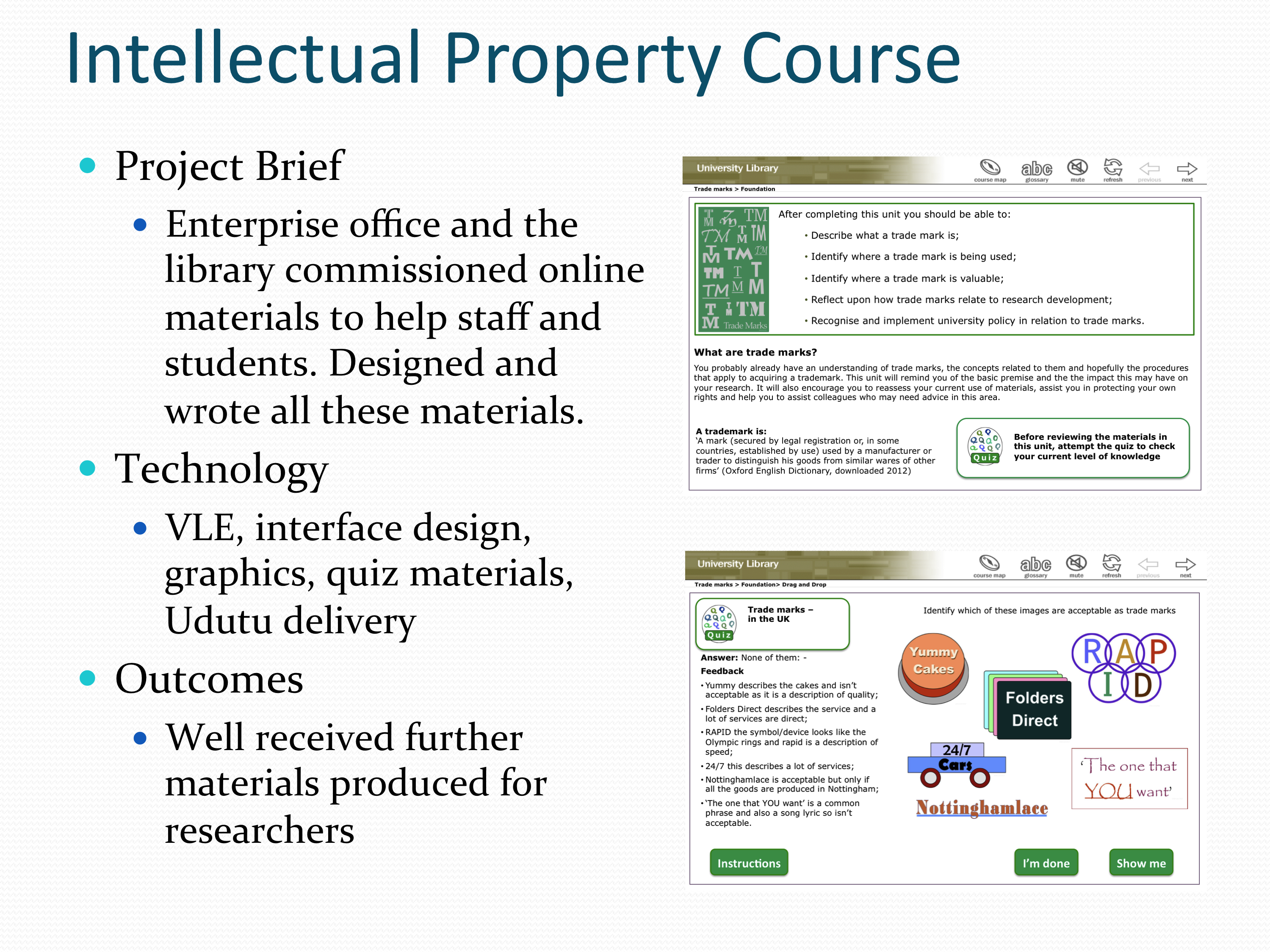Intellectual property course